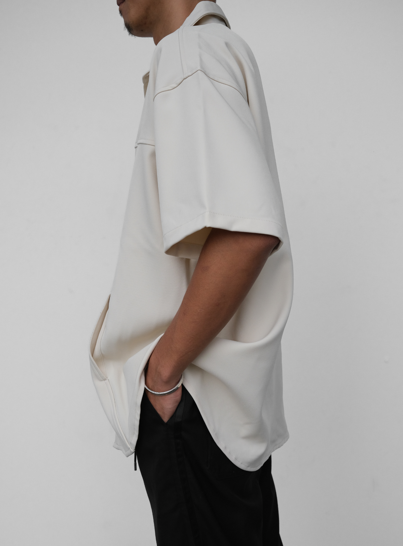 Panel Shirt - Beige