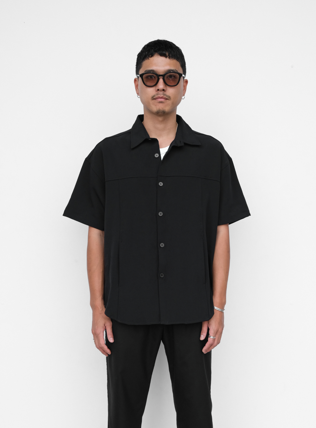Panel Shirt - Black