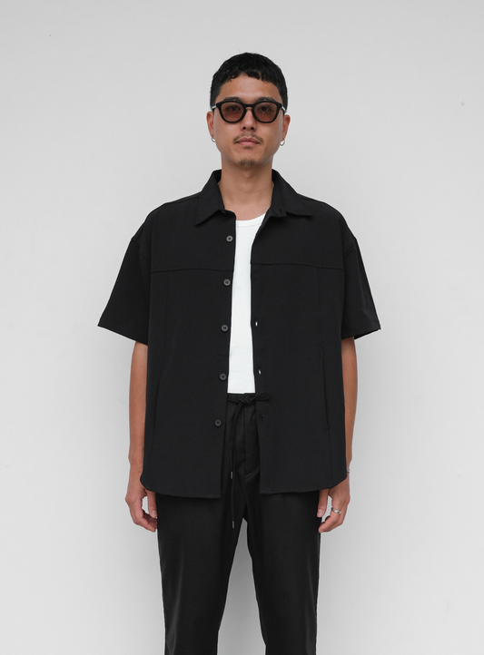 Panel Shirt - Black